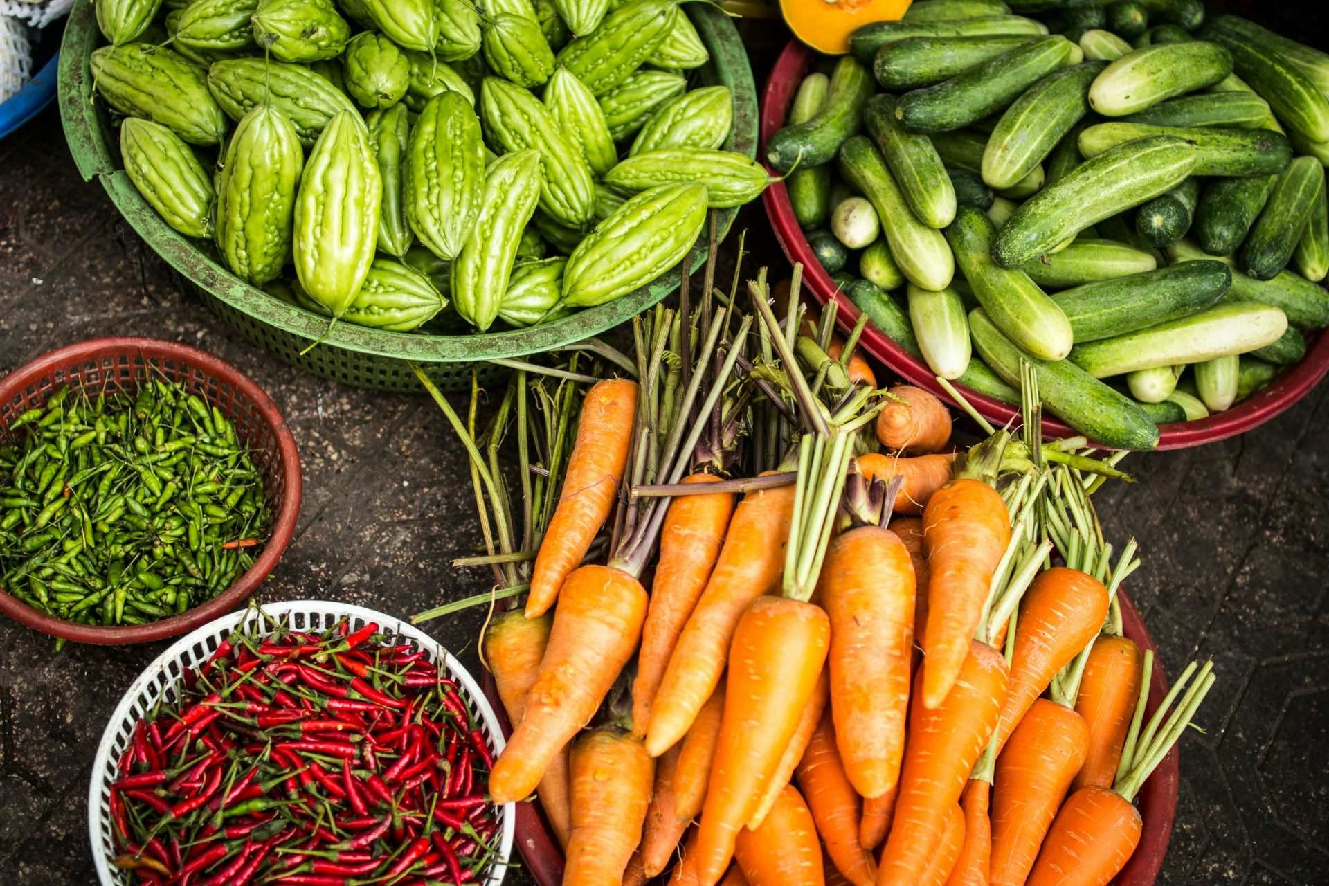 lote de verduras variadas